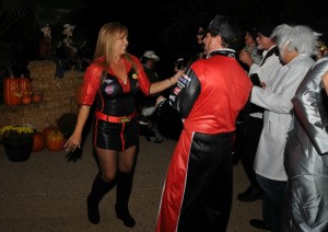 Camella and Richard Elliot dancing at their Halloween Bash (Photo: David Hopley)
