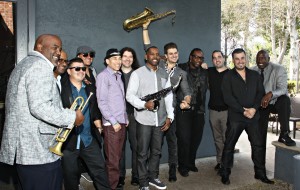Some of the guest artists who attended the 2015 Smooth Jazz News Anniversary Brunch & Jam Session at Spaghettini Seal Beach (photo by David Hopley)